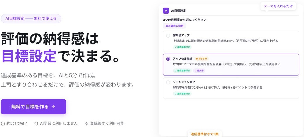 AI目標設定